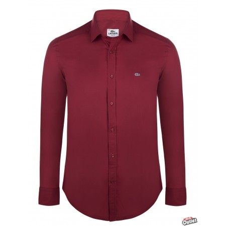 LACOSTE Slim Fit Shirt CH2668 Red CH2668 Red Lacoste Shirts for Men