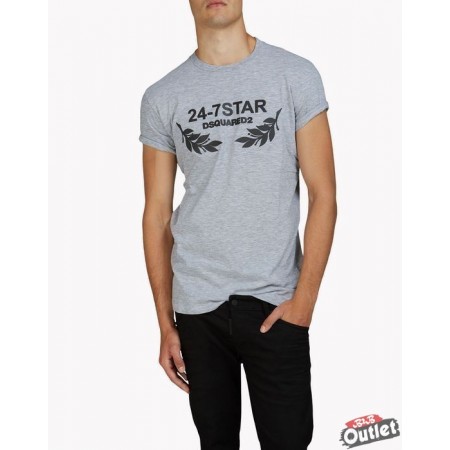 DSQUARED2 - 24-7 Star T-shirt - S74GD0306 857 - Grey