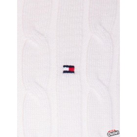 Men's Tommy Hilfiger (MW0MW13382) White Cable Knit Sweater