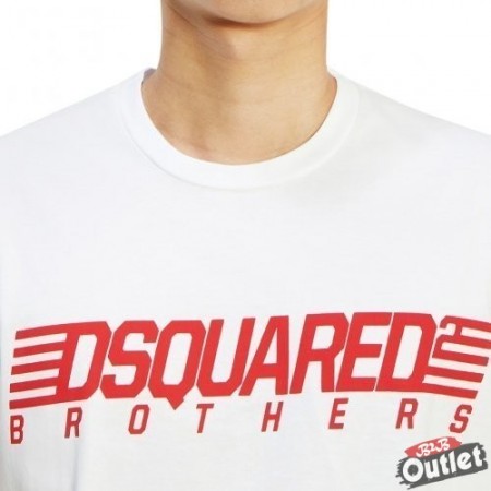 Dsquared2 Brothers Cool Fit T-Shirt S71GD0807 100 - White