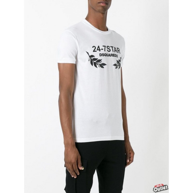 DSQUARED2 - 24-7 Star T-shirt - S74GD0306 100 - White - T