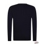 Men's Tommy Hilfiger (MW0MW13382) Sky Captain Heather Cable Knit Sweater MW0MW13382 Navy Tommy Hilfiger Pullovers for Men