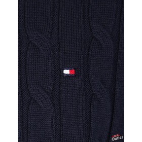 Men's Tommy Hilfiger (MW0MW13382) Sky Captain Heather Cable Knit Sweater