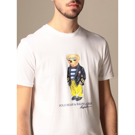 Polo Ralph Lauren 'Polo Bear' Print T-Shirt - White "710837306"