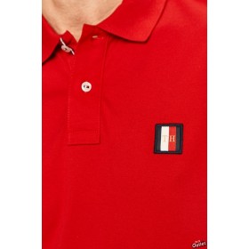 TOMMY HILFIGER Icon Mini Badage Polo Shirt MW0MW13077 CYT - Primary Red