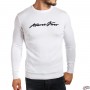 ARMANI JEANS - 3Y6MA4 ROUND NECK White JUMPER 3Y6MA4/W AJ Armani Jeans Pullovers for Men