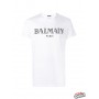 BALMAIN Logo print T-shirt W8H8601I259 white W8H8601I259 100 Balmain T-Shirts for Men