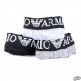 Emporio Armani Cotton Trunk 3-Pack 111610 CC722 - Black/White/Grey 111610 CC722 BWG Emporio Armani Underwear