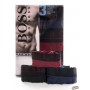 HUGO BOSS TRUNKS 3-PACK – 50325403 - Black,Bordeaux,Navy 50325403 BBN Hugo Boss Underwear