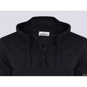 Stone Island long-sleeved zipped hoodie → 721564251 → Black
