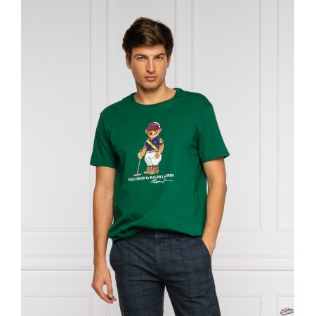 Polo Ralph Lauren (710803488) Teddy print T-shirt -Green 710803488 Green Polo Ralph Lauren T-Shirts for Men