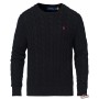 POLO RALPH LAUREN (710775885) Cable-Knit Cotton Sweater - Black 710775885/012 Polo Ralph Lauren Pullovers for Men
