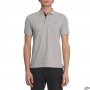 BURBERRY 'HARTFORD' CHECK PLACKET COTTON POLO Pale Grey 4005693 Pale Grey Burberry Poloshirts for Men