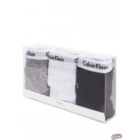 CALVIN KLEIN WOMEN 3-Pack Carousel Thong Black/White/Grey QD3587E
