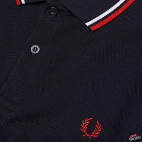 Fred Perry (M3600-471) Mens Twin Tipped Collar Polo Shirt (Navy/White/Red)