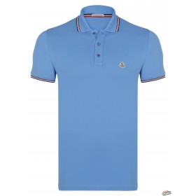 MONCLER MAGLIA polo shirt (8A7030084556) Blue
